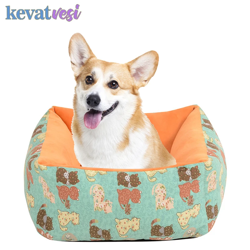 Кошка гнездо милый мультфильм котенок Кровать Дом моющийся щенок спальный