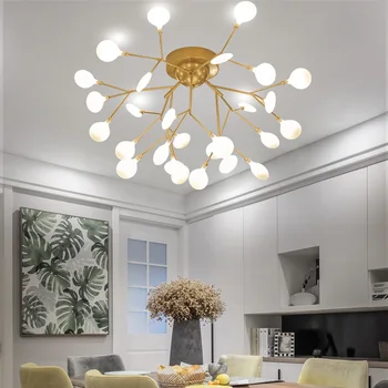 

Modern Firefly LED Ceiling Chandelier Lighting Living Room Bedroom Chandeliers Creative Home Lighting Fixtures 110v/220v Metal
