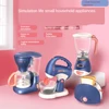 1PCS Pretend Play Mini Simulation Kitchen Toys Light-up & Sound BLUE Household Appliances Toy For Kids Children BOY Girl 5