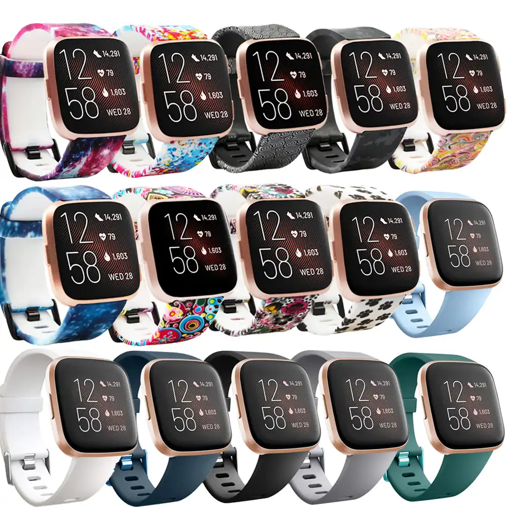 Baaletc Fitbit Versa 1 2交換ブレスレットバンドスポーツスタイルソフトシリコーン材料fitbit Versa 2スマートウォッチ スマート アクセサリー Aliexpress