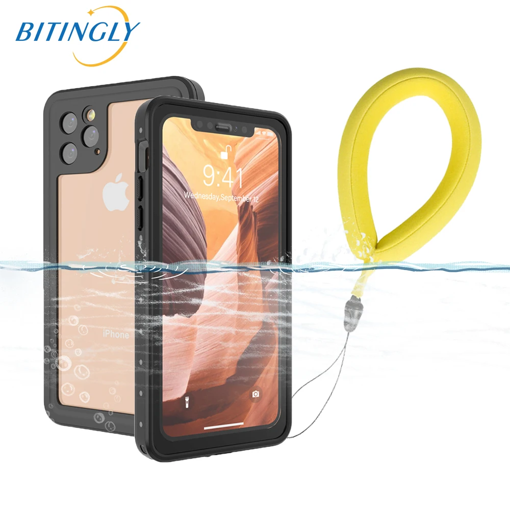 Водонепроницаемый Чехол IP68 для iPhone 11 Pro Max XS герметичный чехол плавания под водой