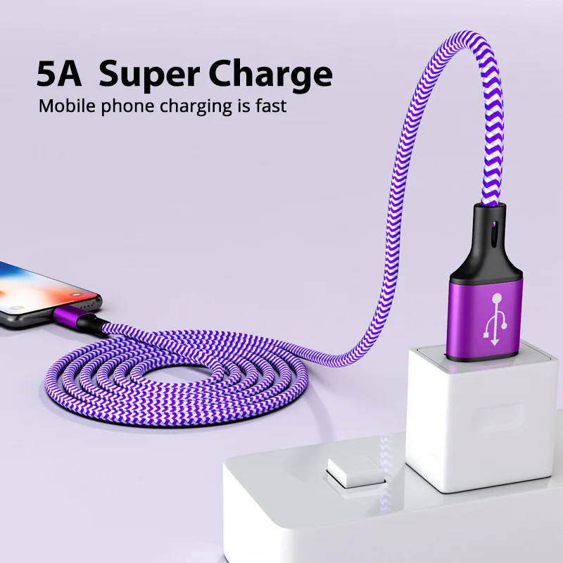 Кабель USB Type C FONKEN 5A Сверхбыстрый зарядный кабель Usb для Huawei Xiaomi Redmi USBC|Кабели