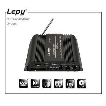 

Lepy LP-269S HiFi Car Amplifier 2.1 Channel Bluetooth 5.0 Power Amplifier 3.5mm AUX USB SD FM Digital Stereo Amp For Car Home
