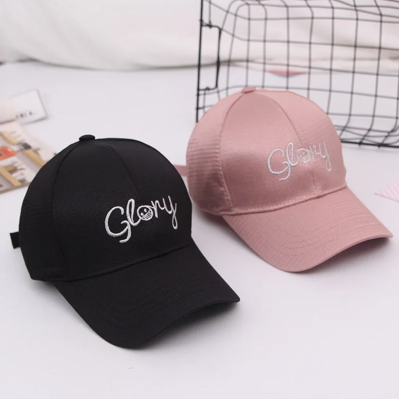 

Hat Women's Spring And Autumn New Style Korean-style Embroidered English Lettered Brim Hat Outdoor Outing College Style Baseball