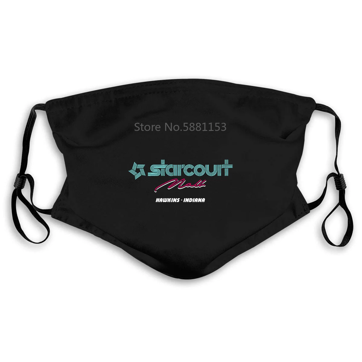 Полноцветная маска strnger things с логотипом STARCOURT MALL S3 для взрослых крутая мужская рта