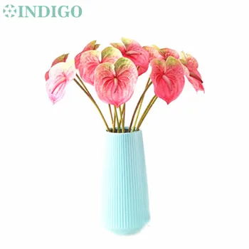 

INDIGO- 100pcs Anthurium Wholesale Latex Calla Real Touch Wedding Display Flower Calla Artificial Flower Home Decorative Flower