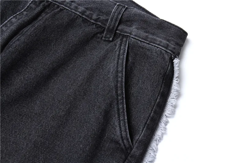DARK ICON Side Tassel Straight Jeans Men New Fashion Denim Pants Hip Hop Pants