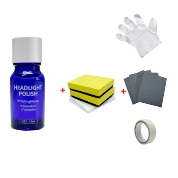 

10ML Car Headlight Repair Coating Solution Repair Kit Oxidation Rearview Coating Headlight Polishing Anti-scratch Liquid