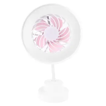 

3 Modes USB Powered Desk Cooling Fan With LED Light Lamp Desktop USB Air Cooling Fan for Home Office Outdoor Camping