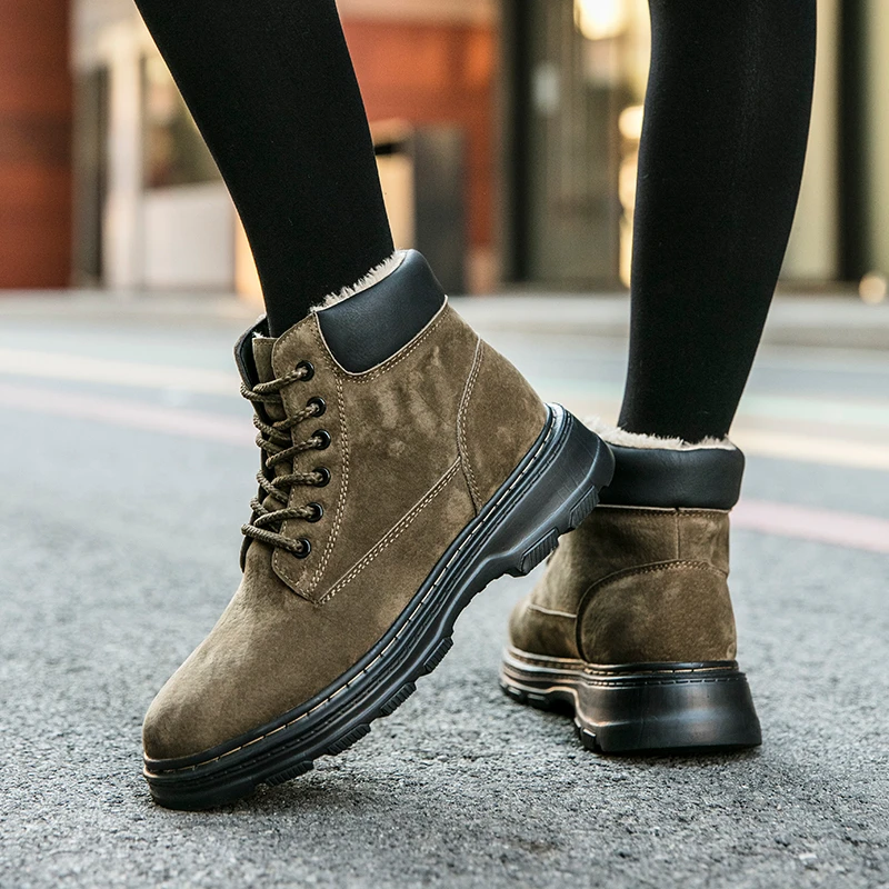Botas de Nieve Bajas con Cordoneras para Mujer, Botines Cómodos y Cálidos de Gran Novedad, Invierno|Botas a media pantorrilla| AliExpress