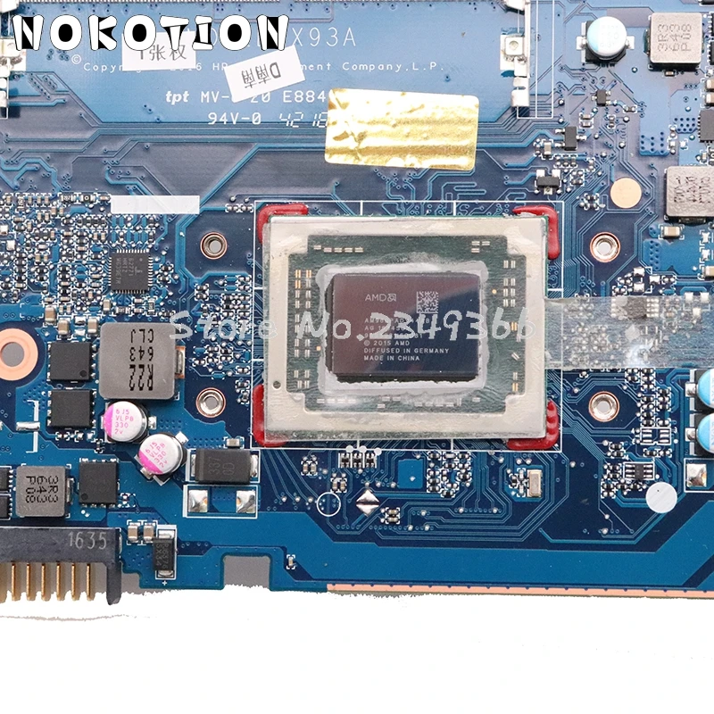 Greatest  NOKOTION For HP Probook 455 G4 Laptop motherboard 911244-601 911244-001 907356-601 DAX93AMB6G0 Main