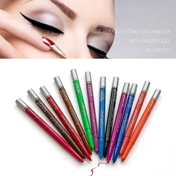 

12 Colors Eyeliner Pencil Set Waterproof Easy To Wear Liner Pen Eye Makeup Long-Lasting Multifunction Cosmetics Makeup Tool