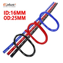 Tuyau tressé en Silicone pour système de refroidissement, 16mm, radiateur, Intercooler, haute qualité, longueur 1 mètre, rouge, bleu et noir, livraison gratuite