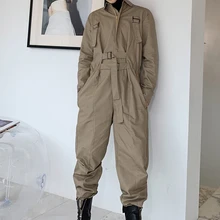 Новые модные комбинезоны размера оверсайз хип-хоп комбинезон сценический Подиум Корейский мужской персональный комбинезон костюмы