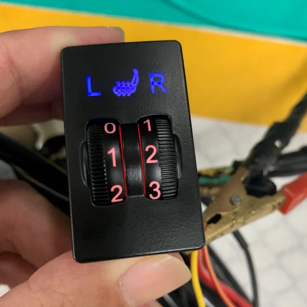 Квалифицированный нетканый материал Универсальный двойной переключатель подогреватель сиденья один переключатель для двух сидений теплый для любых автомобилей 12 В