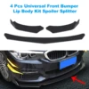 4 Pieces Car Front Bumper Lip Body Kit Spoiler Splitter ABS Bumper Canard Lip Splitter  Universal For Tesla Model 3 Sedan ► Photo 2/6