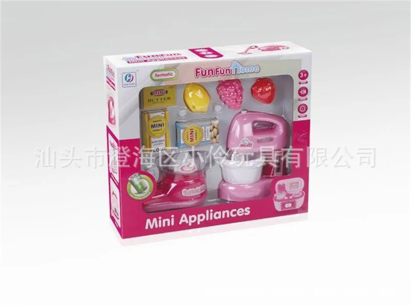  Douyin Hot Selling Model Small Appliances Toy Children Mini Play House Kitchen Stir Juice Machine E