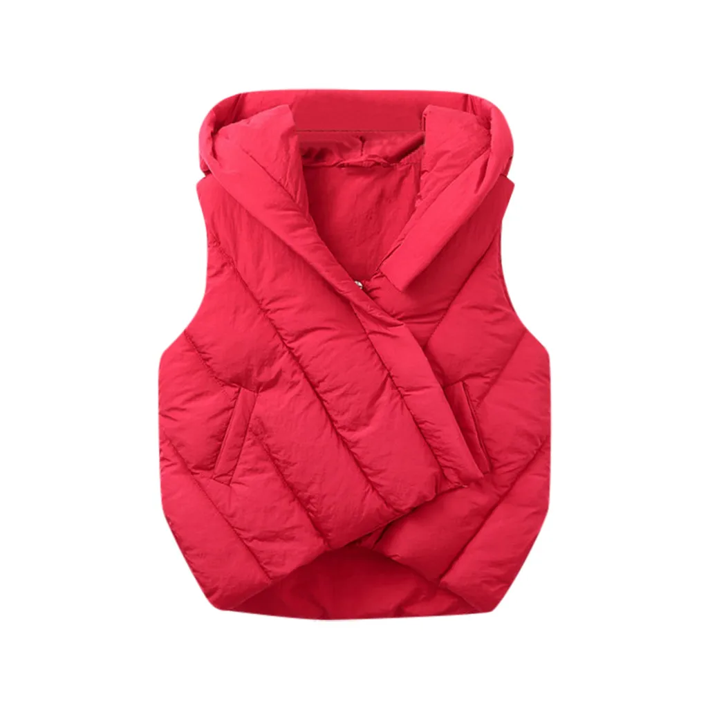 Детский жилет для девочек; kamizelka dziecko gilet fille bezrekawnik dziecko gilet; Однотонный жилет для детей Z4 - Цвет: C