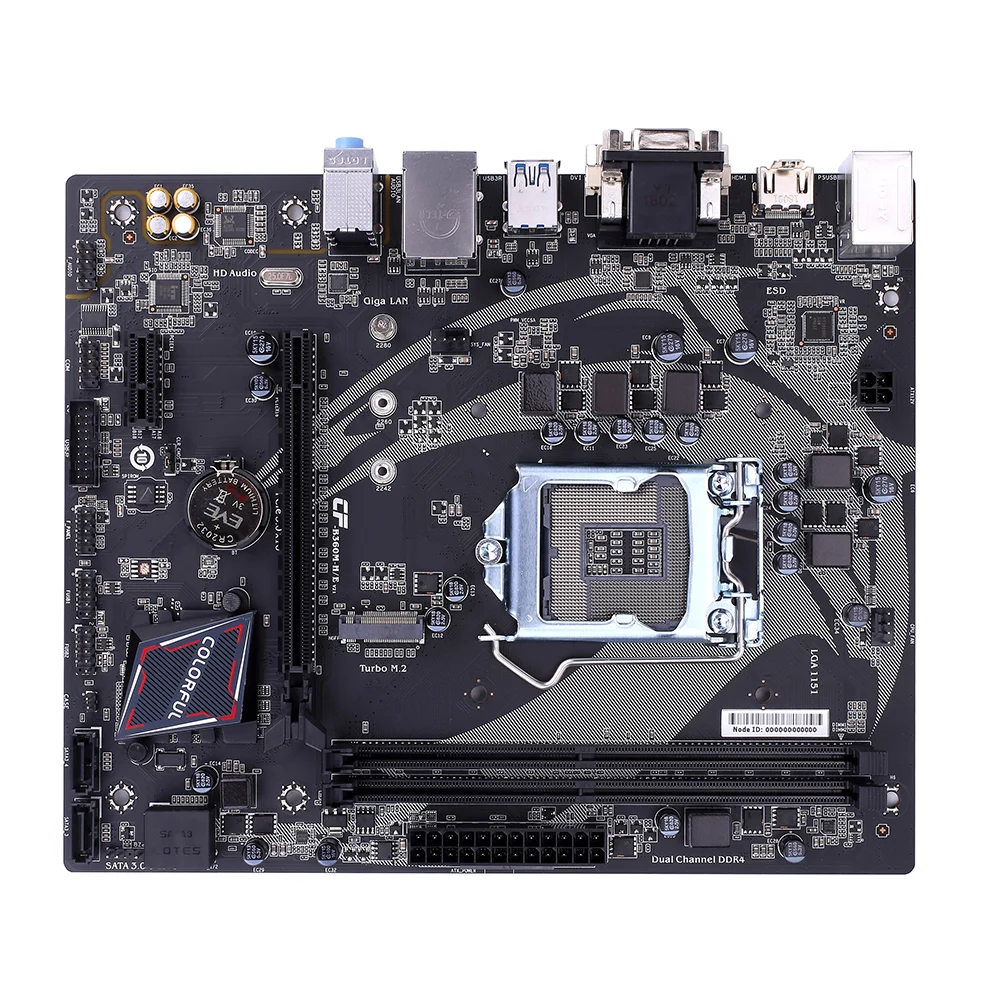 Цветная материнская плата batch-Ax B360M-HD PRO V21 Intel B360 DDR4 материнская плата LGA1151 coffee Lake-S конвертер-Переходник VGA DVI HDMI SATA3.0