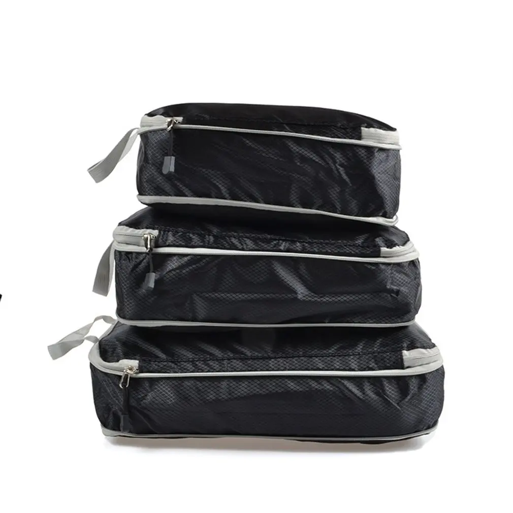 Портативная многофункциональная сумка для хранения, набор из 3 предметов, сжимаемая сумка для хранения, дорожная сумка для хранения с защитой от пыли