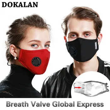 

2020 Face Mouth Mask PM2.5 Breath Valve Маска Mascherine Masque Maska Five Floors Mascherine Protective Anti Dust Filter Masks