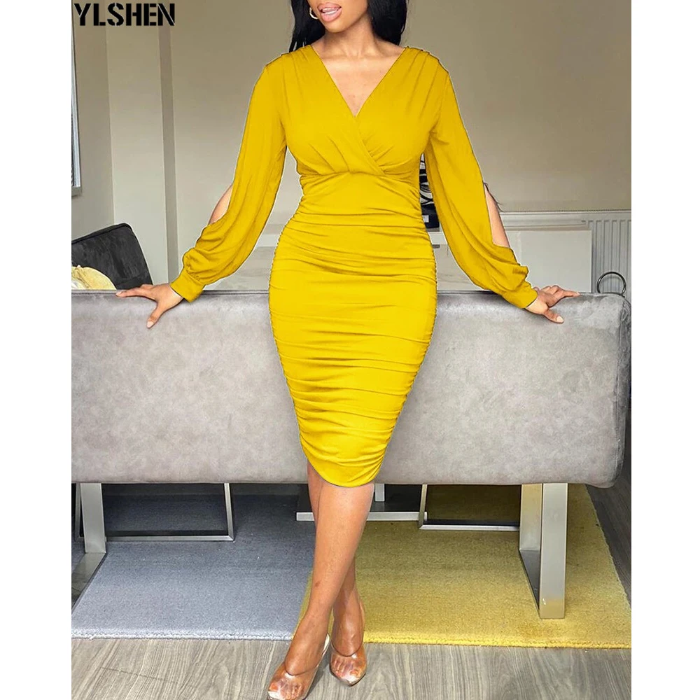 

3XL African Dresses For Women Ruched Bandage Robe Africa Dress African Clothes Dashiki Ankara Vestidos Plus Size Africa Clothing