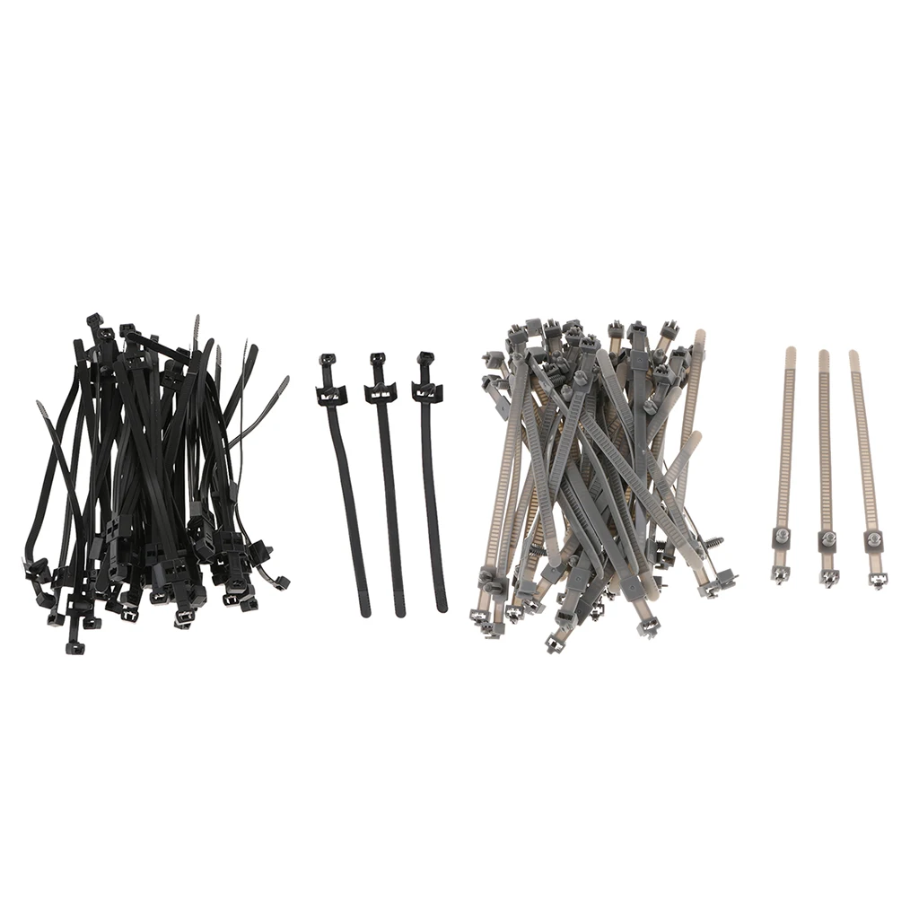 85 Pieces Self Locking Nylon Plastic Cable Ties Wrap Wire Cord Zip Tie Strap