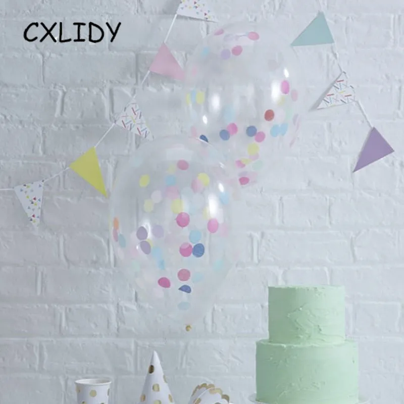 25g Round Confetti Tissue Paper Pink Dots Filling Balloons Baby Shower Unicorn Birthday Party Decorations Kids DIY Accessories (2)