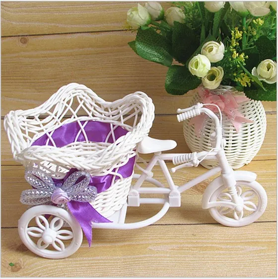 Дизайн вазы корзина для велосипеда велосипеды трицикл пентаграмма декоративный контейнер дома свадебные декорации цветок Weddding завод