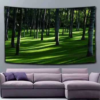 

Natural Forest Tapestry Landscape Printed Large Wall Tapestries Cheap Hippie Wall Hanging Bohemian Wall Art Decor