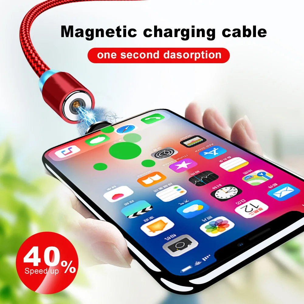 Магнитный зарядный кабель для Samsung Galax A71 J7 A5 A7 A10 A50 9C Honor 20 30 Xiaomi 10 Micro USB Redmi 7A 8A Type