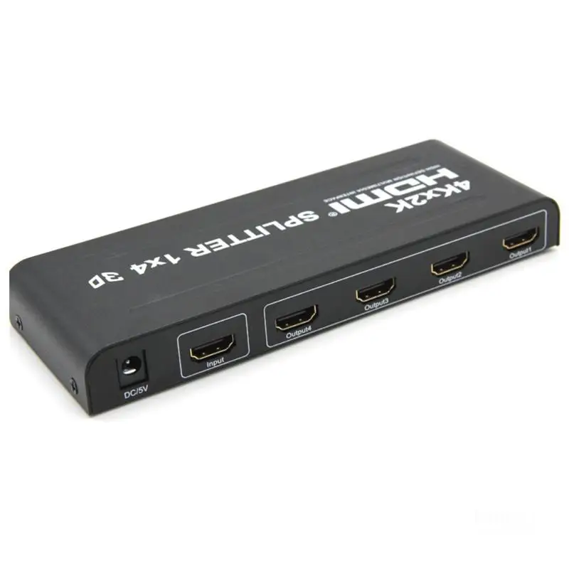 4K* 2k 1x4 HDMI 4 порта HDMI видео сплиттер аудио усилитель повторитель 3D DTS 1 в 4 выхода HDMI сплиттер конвертер для HDTV PS4 ПК
