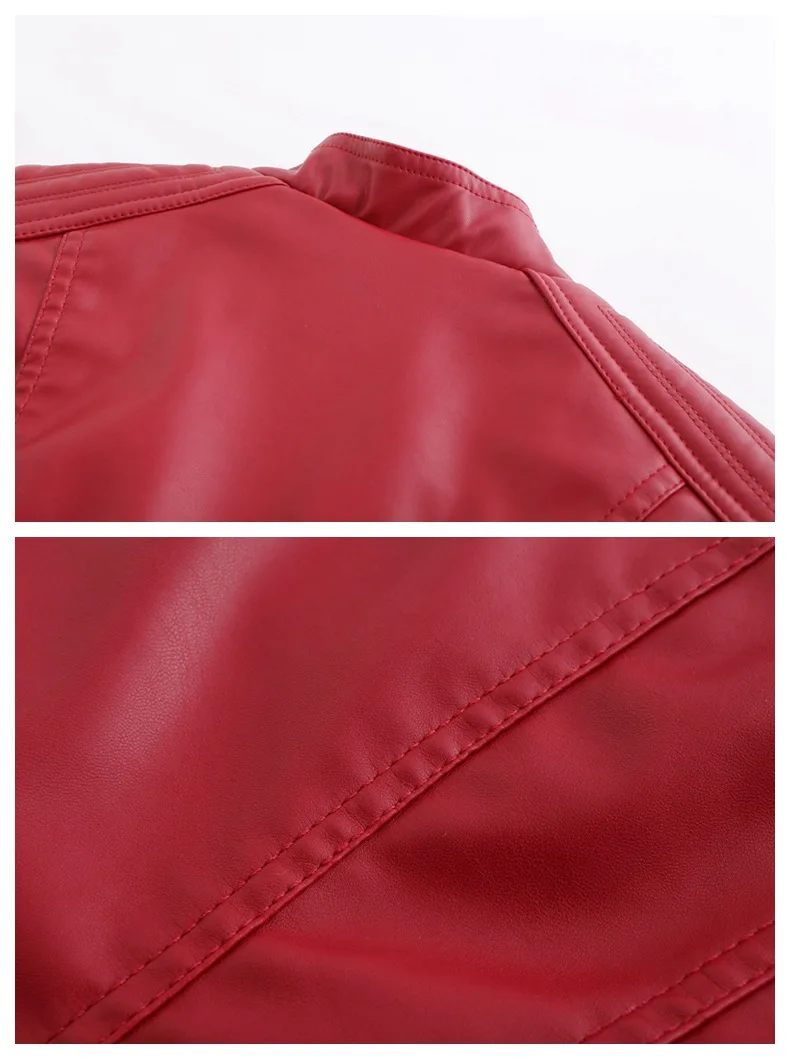 OMIKRON женский дизайн весна осень pu кожаная куртка искусственная мягкая кожаное тонкое пальто черные заклепки на молнии Мотоциклетные Куртки