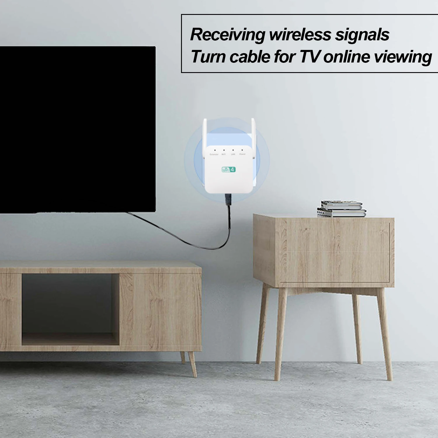 VONETS 300 Мбит/с 2,4 ГГц беспроводной Wi-Fi Интернет-усилитель сигнала усилитель ретранслятор расширитель диапазона с 2 внешними антеннами для дома