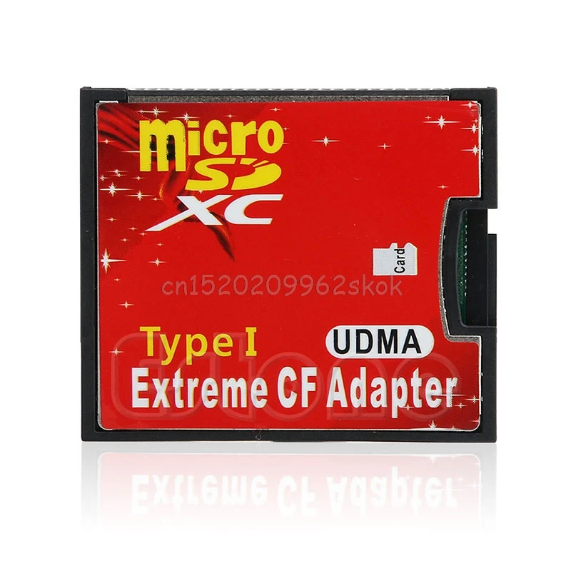 Двойной Micro SD TF SDHC SDXC Для CF type I UDMA высокоскоростной адаптер памяти