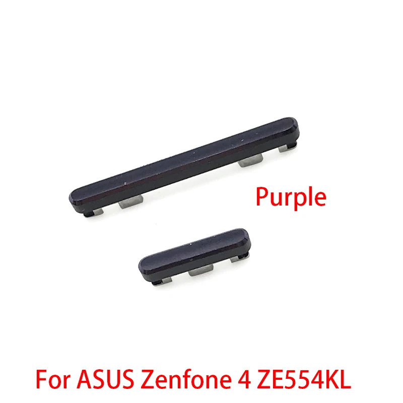 Кнопка питания+ Боковая кнопка громкости для ASUS Zenfone 4 ZE554KL 5,5" - Цвет: Purple