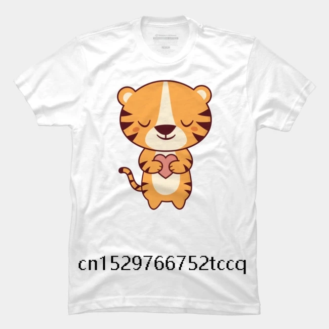 Модная креативная Мужская футболка с изображением милого тигра My Sweet Kawaii