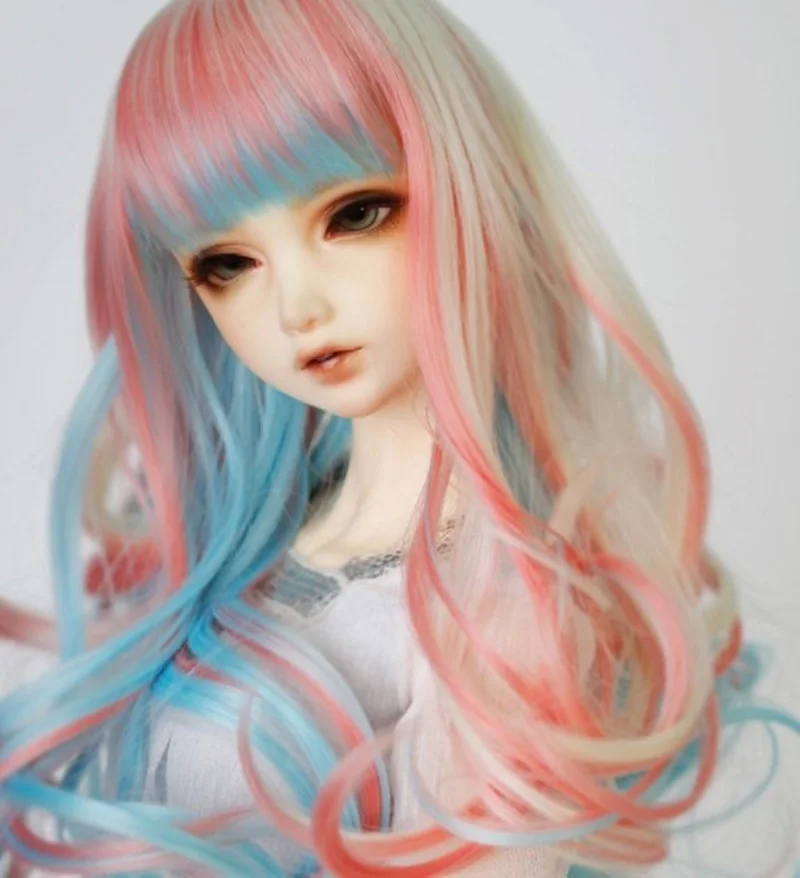 1/3 BJD/SD кукольный парик длинные Красочные кукольные волосы Цвет кудрявые волосы BJD аксессуары для кукол