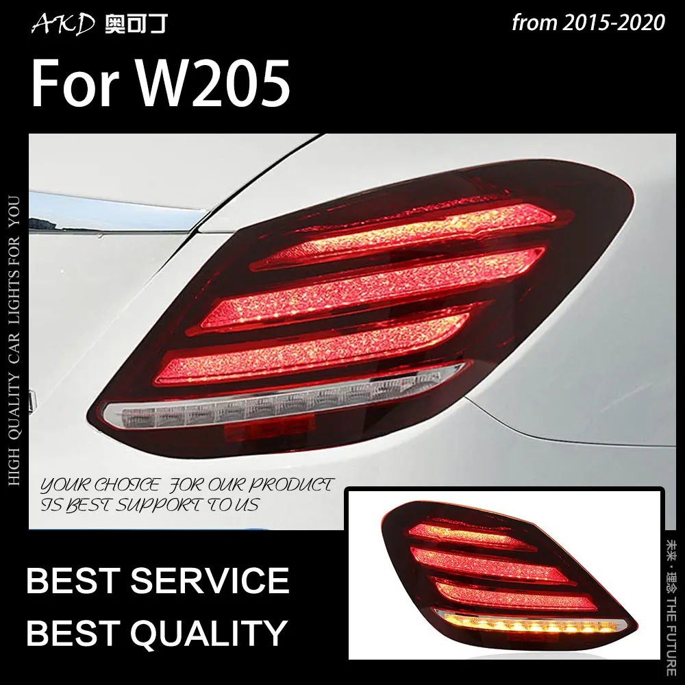 Автомобильный Стайлинг для W205 хвост светильник s 2015 2020 C180 C200 C260 C300 светодиодный