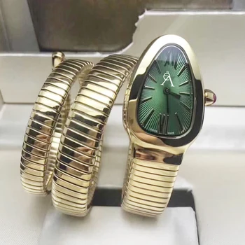 

18K Gold watch Quartz women watches 24mm green dial AAA quality stainless steel bracelet ladies gifts