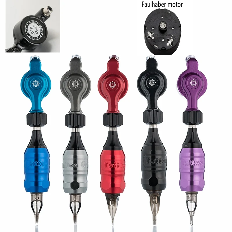 Professional-Original-Germany-Faulhaber-Motor-Rotary-Cartridge-Tattoo-Machine-With-Tattoo-Grip-Free-Shipping