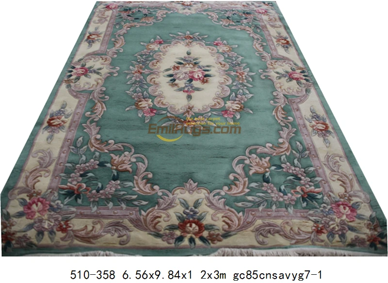 savonnerie luxury carpet soft for living room Thick And Plush Home Decore Square Classic Knitting savonnerie - Цвет: 510-358 6.56x9.84