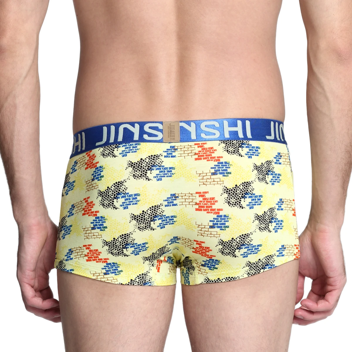 Mens Short Boxer Briefs New Style Male Print Bamboo Underwear Briefs 2021 Summer New Low Waisted  Comfortable Male Underpants