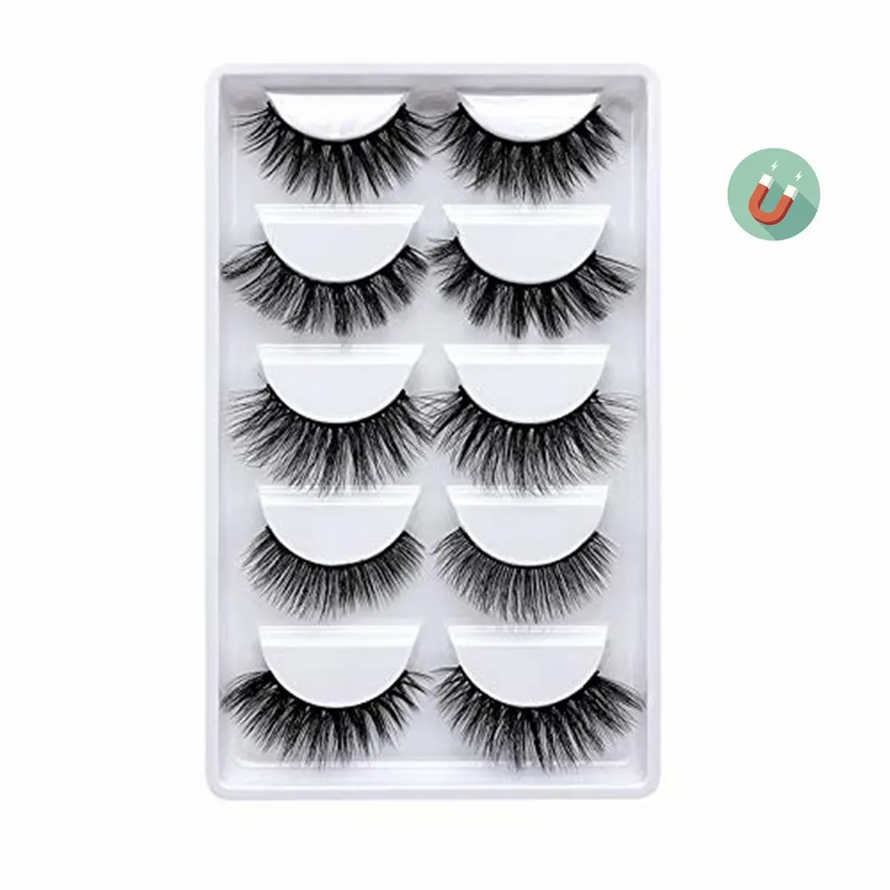 

3D False Mink Eyelashes Magnet Lashes Magnetic Liquid Eyeliner&Magnetic False Eyelashes & Tweezer New Magnetic Eyelashes