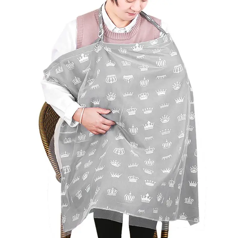 Breastfeeding Nursing Cover Adjustable Breathable 2-Layer Privacy Feeding Apron