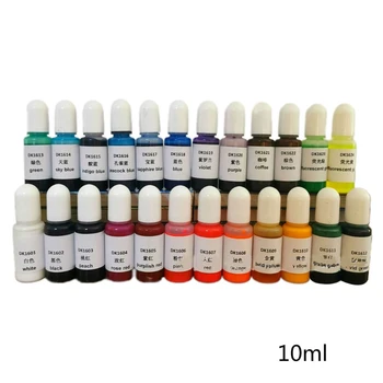 

24 Colors Crystal Epoxy Pigment UV Resin Dye DIY Jewelry Colorant Art Crafts Coloring Drying Color Mixing Liquid Decor