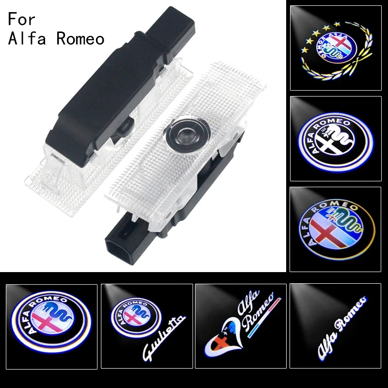 Приветственный светильник для Alfa Romeo проектор двери автомобиля привидение