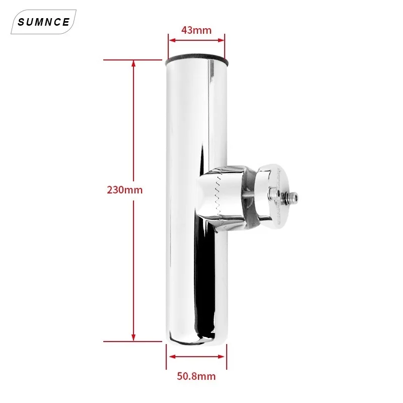 Marine Stainless Steel Fishing Tackle Accessory Rotatable Rod Holder suitable for 32mm tube