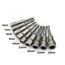 Магнитный сверло с шестигранным адаптером 1/4 дюйма, набор инструментов 6-19 мм