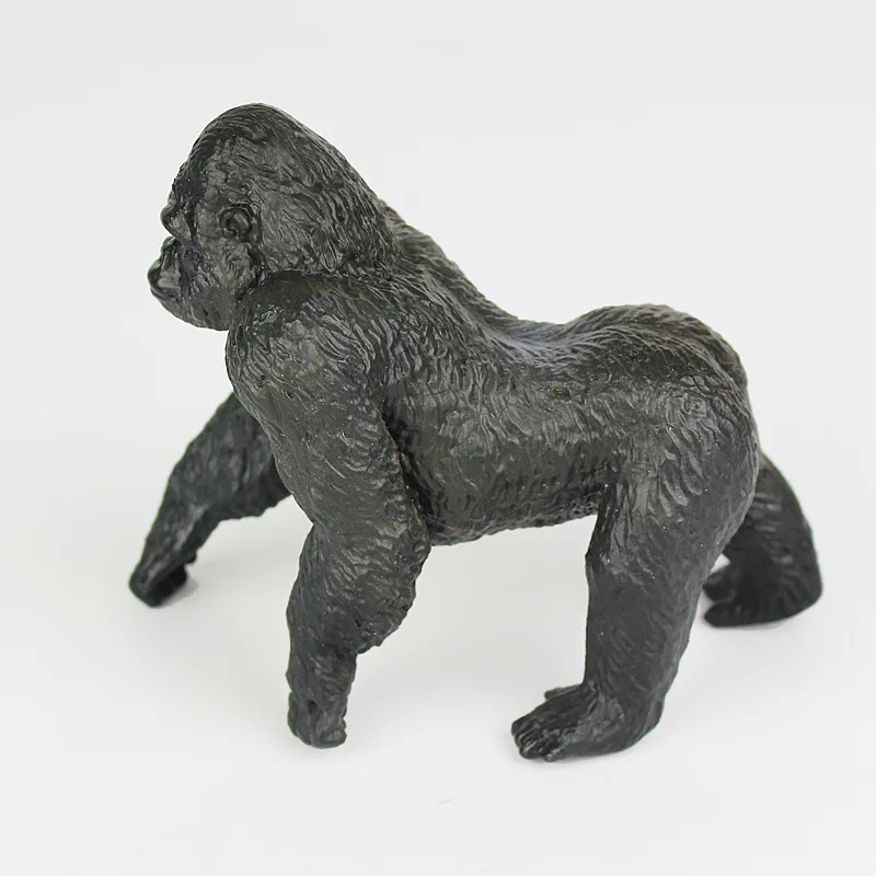 Горячая Распродажа моделей диких животных зоопарк Silverback модель гориллы Пластиковые Твердые статические детские игрушки украшения